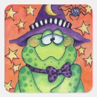 Toad-ally Halloween Square Sticker