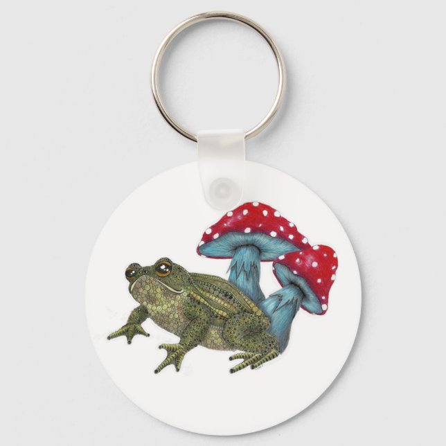 Toad and Toadstool Keychain (Front)