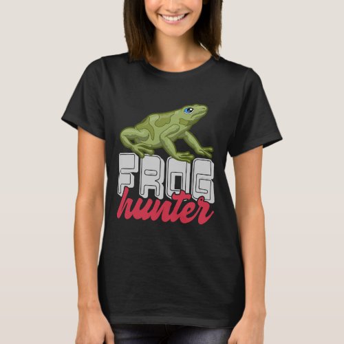 Toad Catcher Hunting Animals Frog T_Shirt