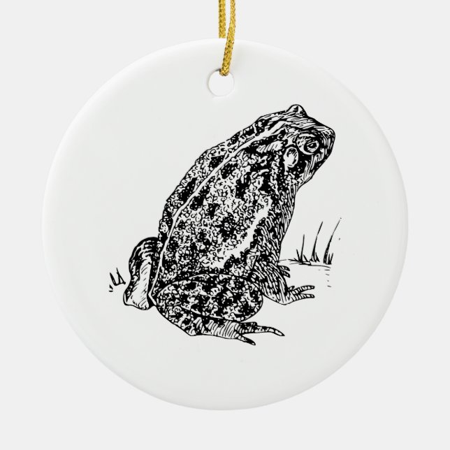 Toad Ceramic Ornament (Front)