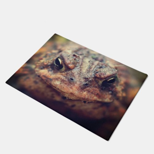 Toad Face Up Close  Doormat