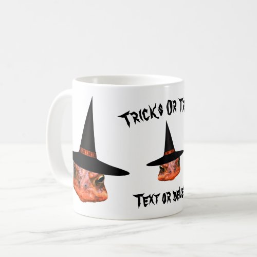 Toad Face Witch Hat Halloween Funny Personalized Coffee Mug