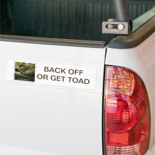 TOAD FOR THE ROAD BUMPER STICKER | Zazzle