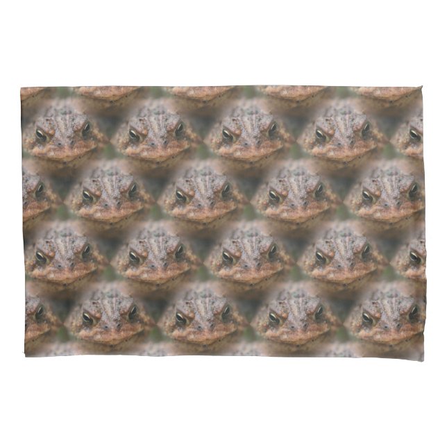 Toad Frog Face Nature Pattern     Pillow Case (Front)