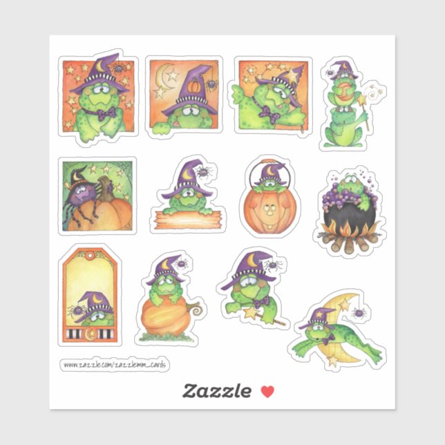 Toad Halloween Sticker (Sheet)