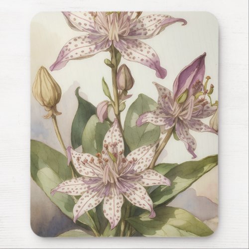 Toad Lily Tranquility Mouse Pad
