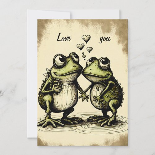 Toad Love Holiday Card