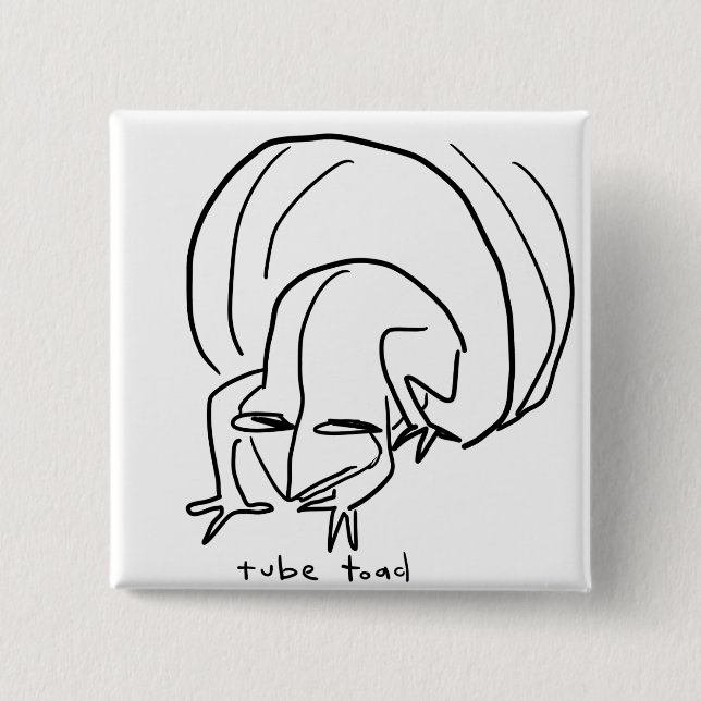 toad pinback button (Front)