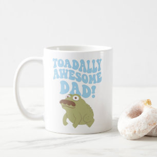 Toad Pun Toadally Awesome Dad Funny coffee mug