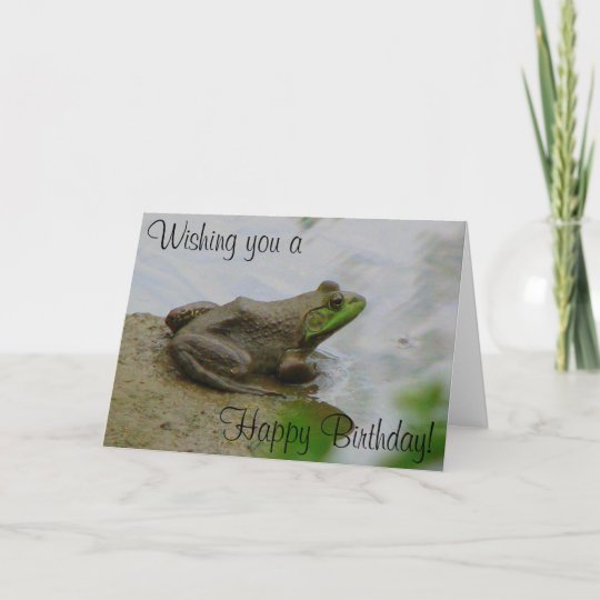 Toad says Happy Birthday! Card | Zazzle.com