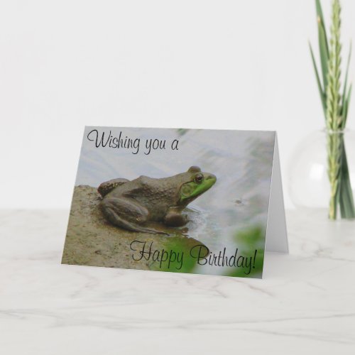 Toad says Happy Birthday Card