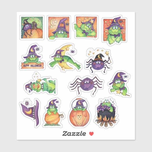 Toad & Spider Sticker (Sheet)