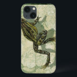 Toad Swinning in the Water iPhone 13 Case<br><div class="desc">Vision Studio is using the giclée (French for “to spray”) technique in this art piece. It makes it unique and the different shades of green emphasize the peacefulness on this image. Choose this piece of artwork for your next Zazzle product.</div>