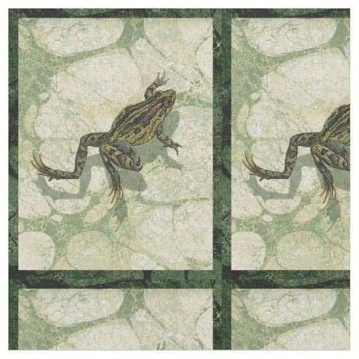 Toad Swinning in the Water Fabric