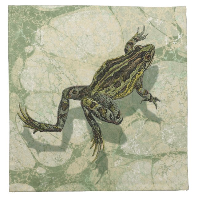 Toad Swinning in the Water Napkin (Front)