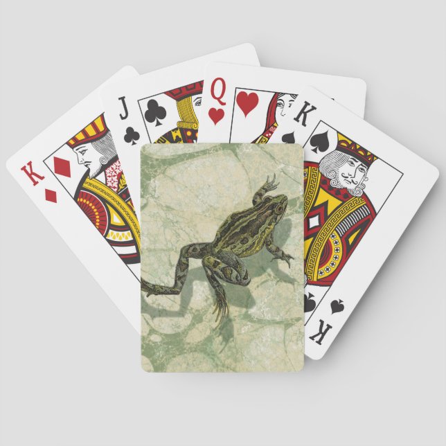 Toad Swinning in the Water Poker Cards (Back)