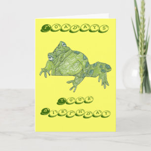 Toad "Toadays" Birthday Card