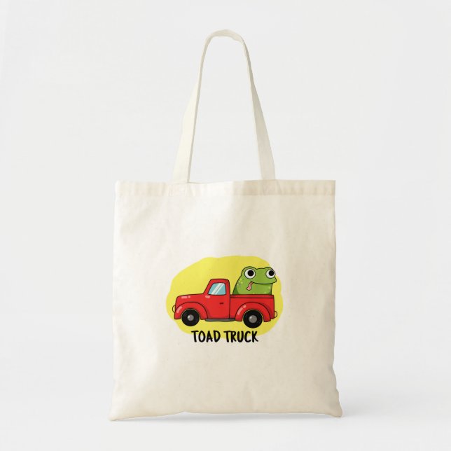 Toad Truck Funny Tow Truck Pun  Tote Bag (Front)