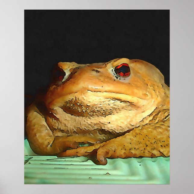 Toad With Philosophical Disposition Painting Poster (Front)