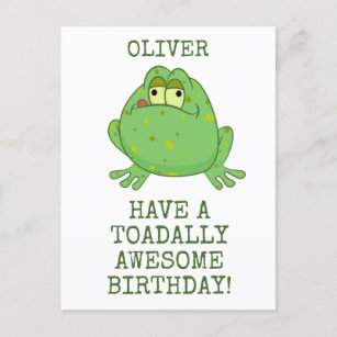 Toadally Awesome Birthday Postcard