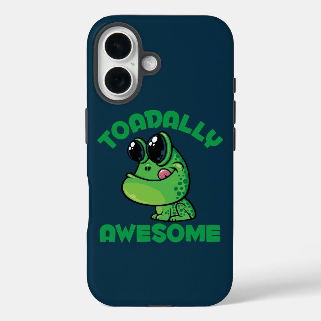 Toadally Awesome Happy Cartoon Toad Case-Mate iPhone Case (Back)