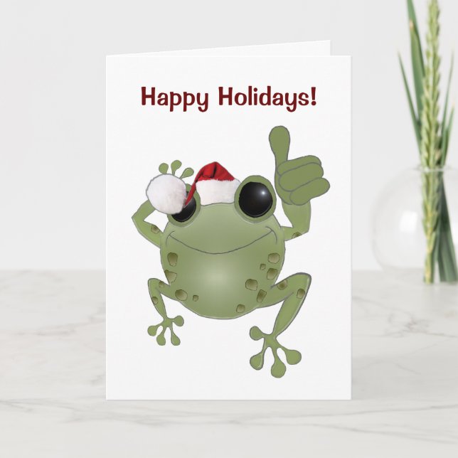 Toadally Awesome Happy Holidays! Holiday Card (Front)