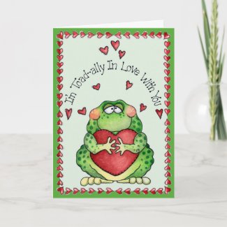 Toadally in Love - Greeting Card