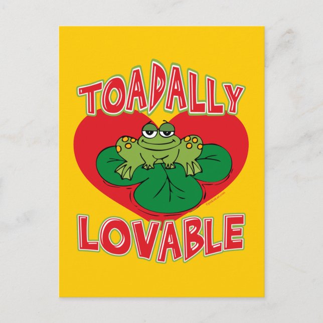 Toadally Lovable Postcard (Front)