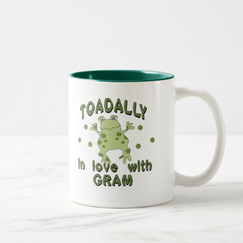 TOADALLY Love Gram Frog Two_Tone Coffee Mug