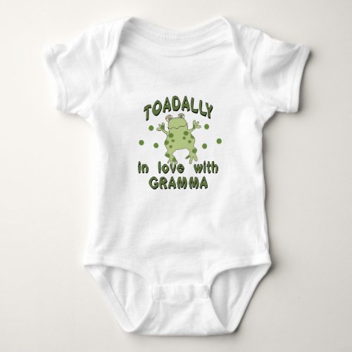 TOADALLY Love Gramma Frog Baby Bodysuit