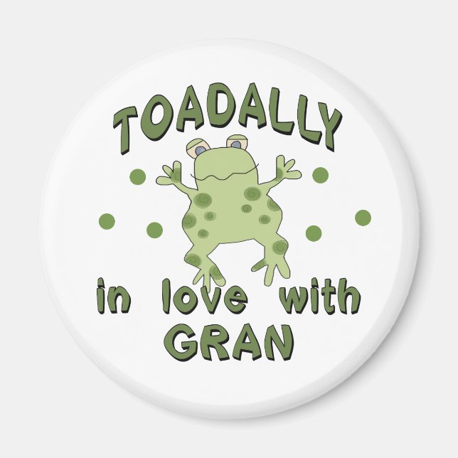 TOADALLY Love Gran Frog Magnet (Front)