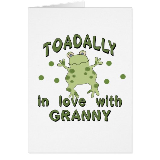 TOADALLY Love Granny Frog Cards (Front)