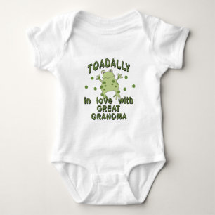 TOADALLY Love Great Grandma Frog Baby Bodysuit