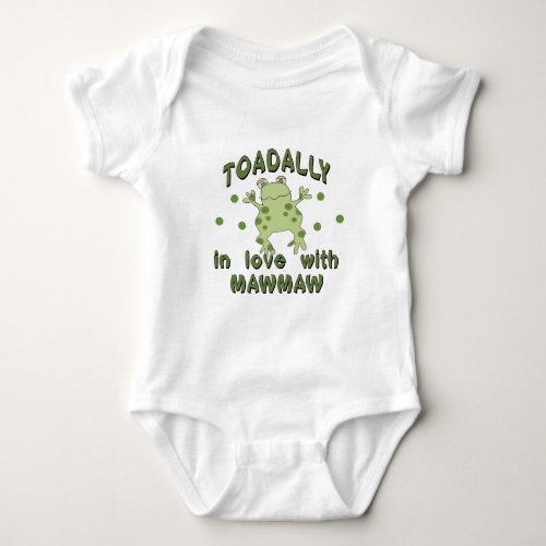 TOADALLY Love MawMaw Frog Baby Bodysuit