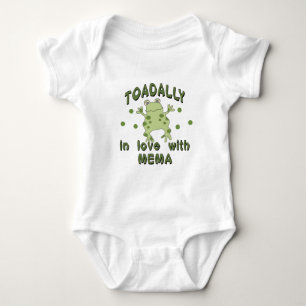 TOADALLY Love Mema Frog Baby Bodysuit