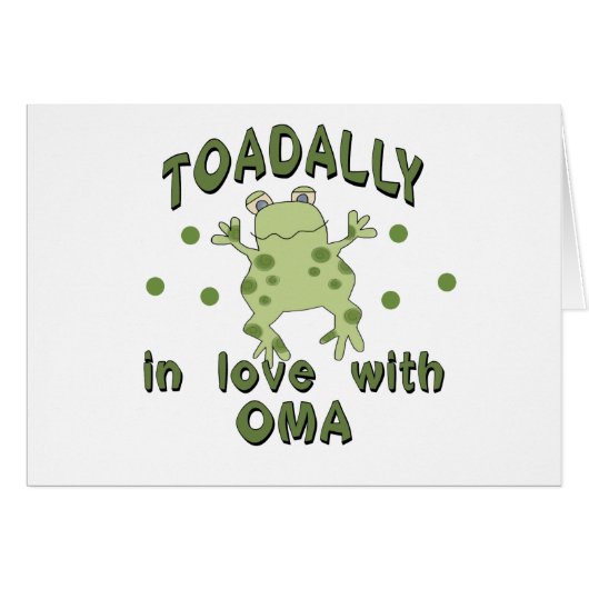 TOADALLY Love Oma Frog Cards (Front Horizontal)