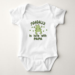TOADALLY Love Papa Frog Baby Bodysuit