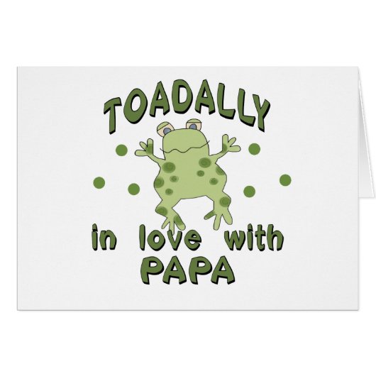 TOADALLY Love Papa Frog Cards (Front Horizontal)