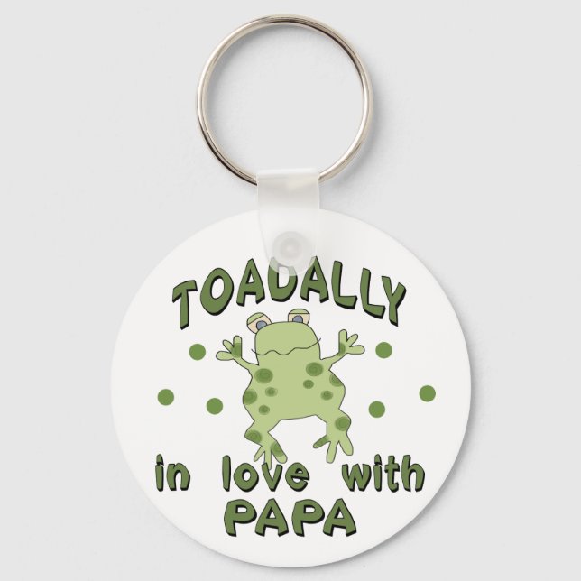 TOADALLY Love Papa Frog Keychain (Front)