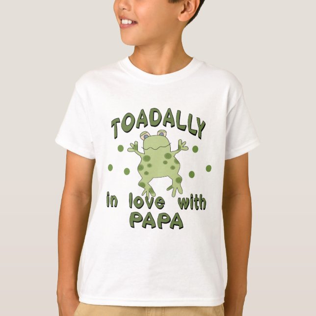 TOADALLY Love Papa Frog T-Shirt (Front)