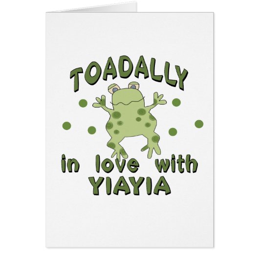 TOADALLY Love YiaYia Frog Cards (Front)