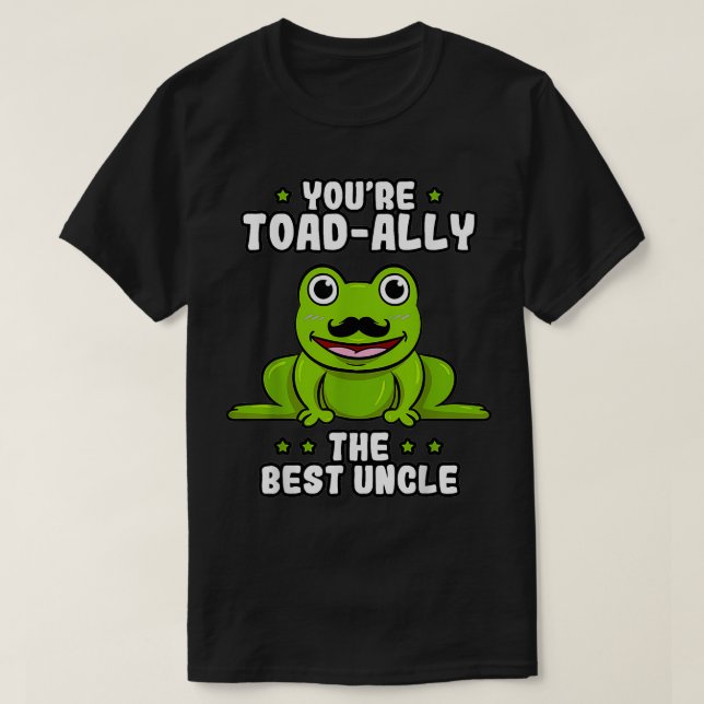 ToadAlly The Best Uncle Frog Lover Toad  T-Shirt (Design Front)