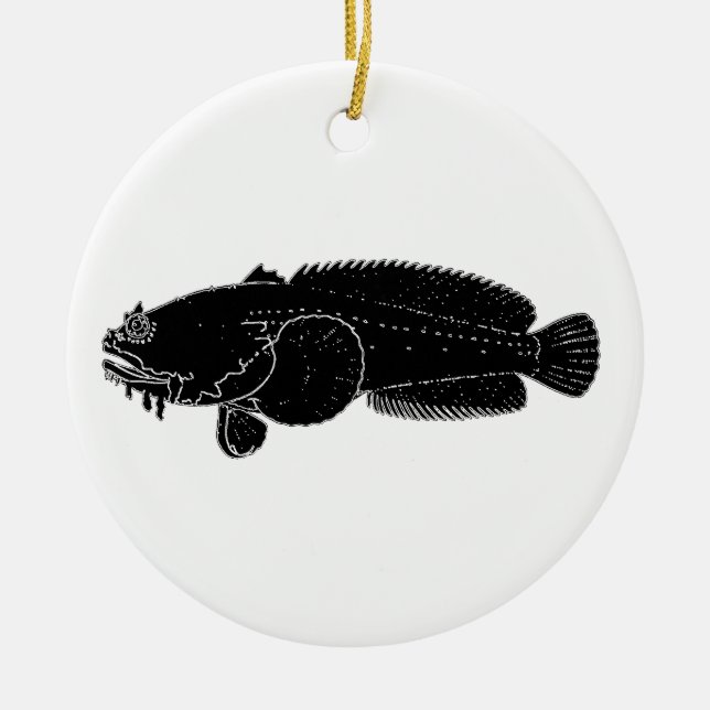 Toadfish - Oyster Toad Ceramic Ornament (Front)