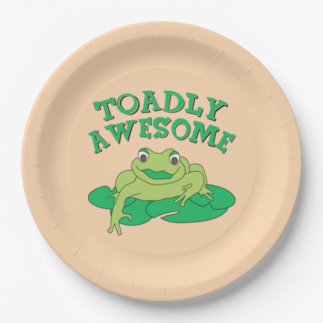 TOADly Awesome  Paper Plates (Front)