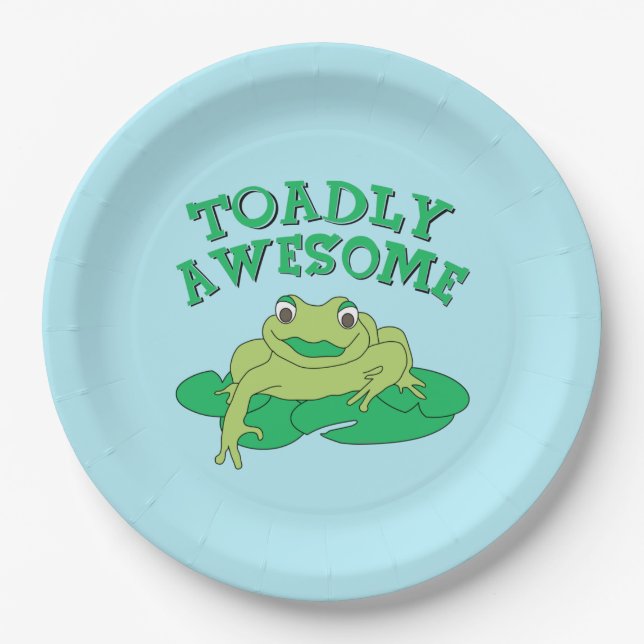TOADly Awesome  Paper Plates (Front)