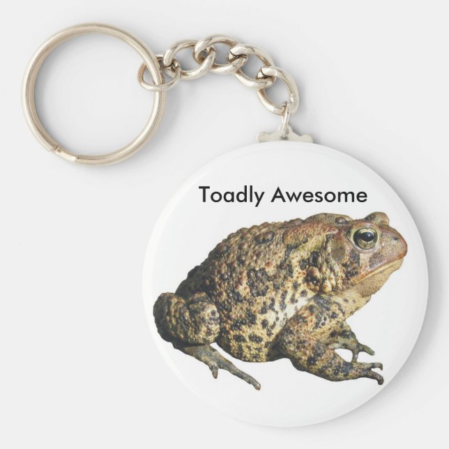 Toadly Awesome Toad Keychain (Front)