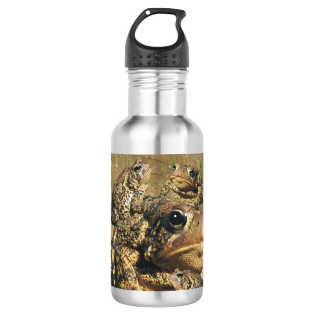 Toadly Awesome Toad Stainless Steel Water Bottle (Front)