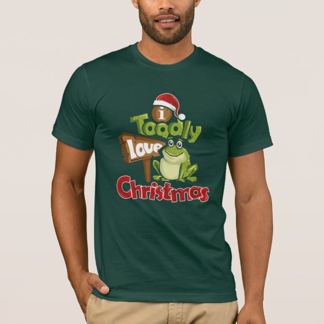 Toadly Love Christmas Funny Secret Santa Gift T-Shirt (Front)