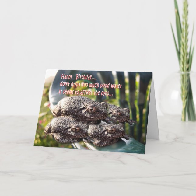 Toads birthday-customize card (Front)