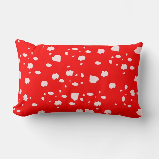 Toadstool  art lumbar pillow (Front)
